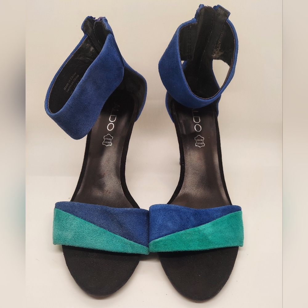 ALDO Suede OpenToe Pumps Women's Size 6.5